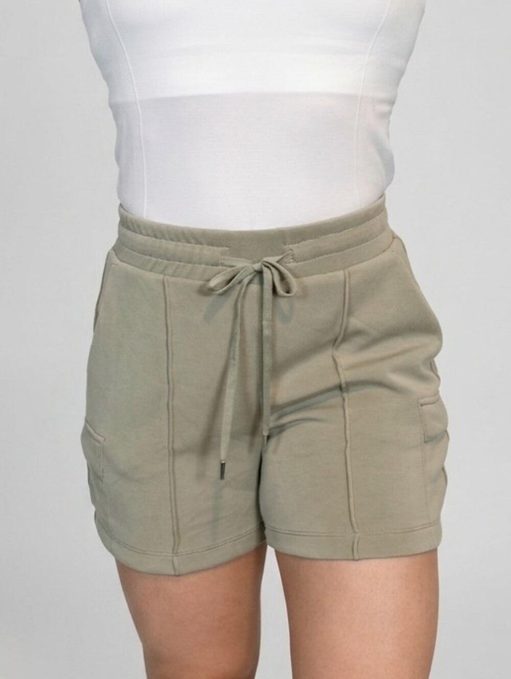 CALIA Sandwash Scuba Collection, High-rise 5" inseam Relaxed Fit - Green XS